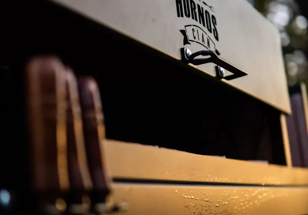 Disco Asador con fuego